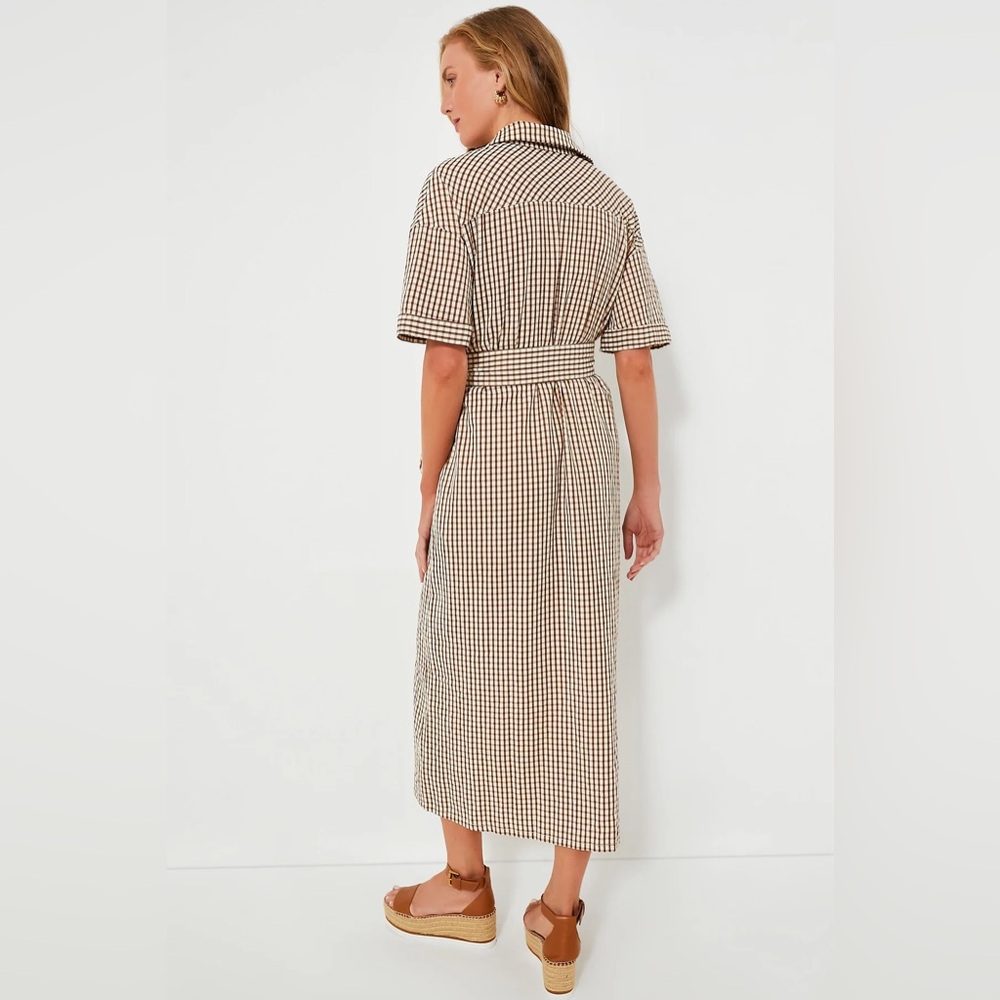 Pomander Place NEW Brown Gingham Seersucker Zacara
Maxi Dress Size XXXL - Picture 3 of 6